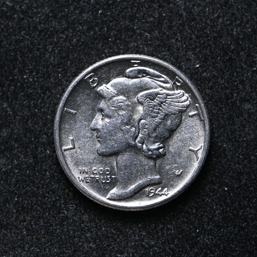 1944 Mercury Silver Dime AU+ (bb18471)