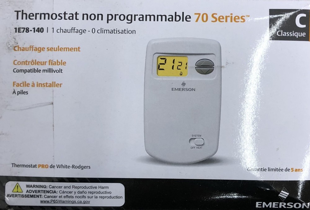 Emerson 1E78-140 Non-programmable Thermostat