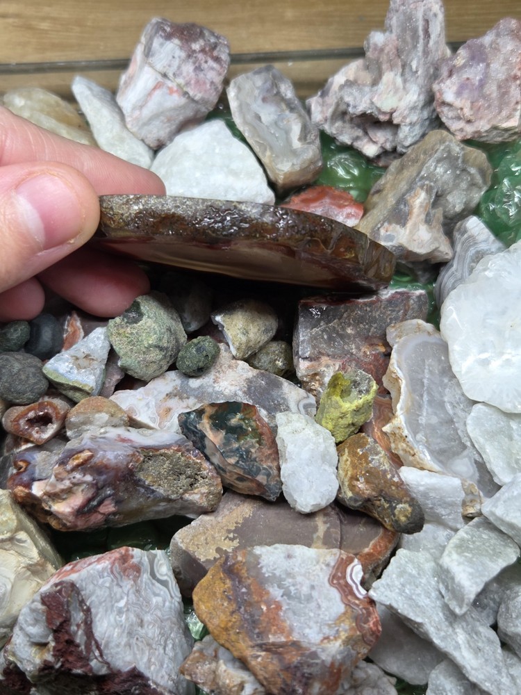 Mix Agate Rough 2 LB Lot - A5