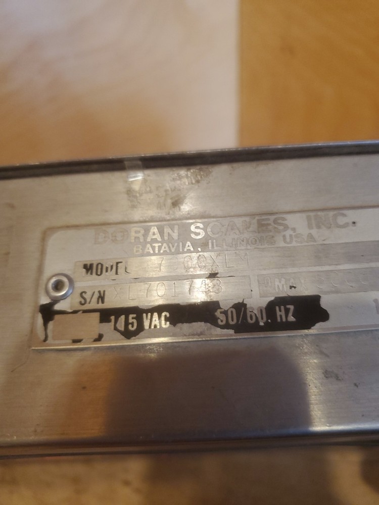 DORAN 7000XLM Scale Indicator Head Only As Pictured