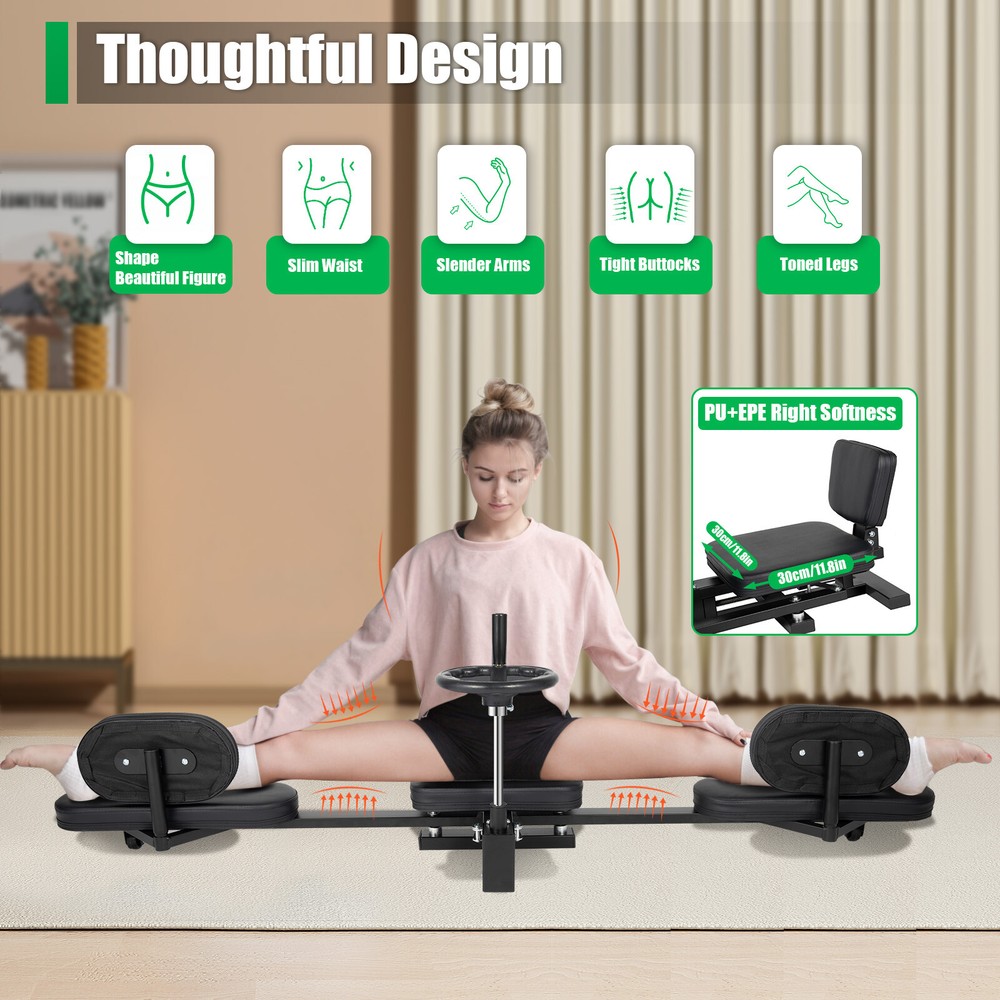 Leg Stretcher Split Machine Split Machine for Flexibility Adults 3 Bar Leg Split
