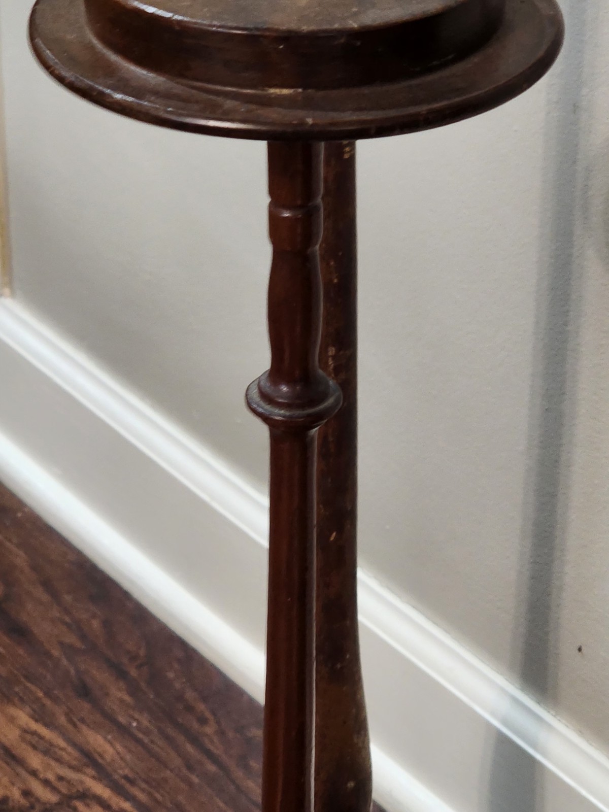 LOT OF 3- Tall Antique Wood Hat Stands 41.5"- 36"- 24" Tall - 2 MATCHING