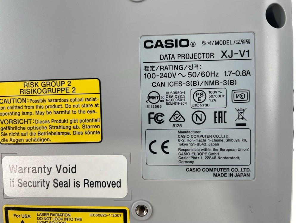 CASIO Data Projector XJ-V1