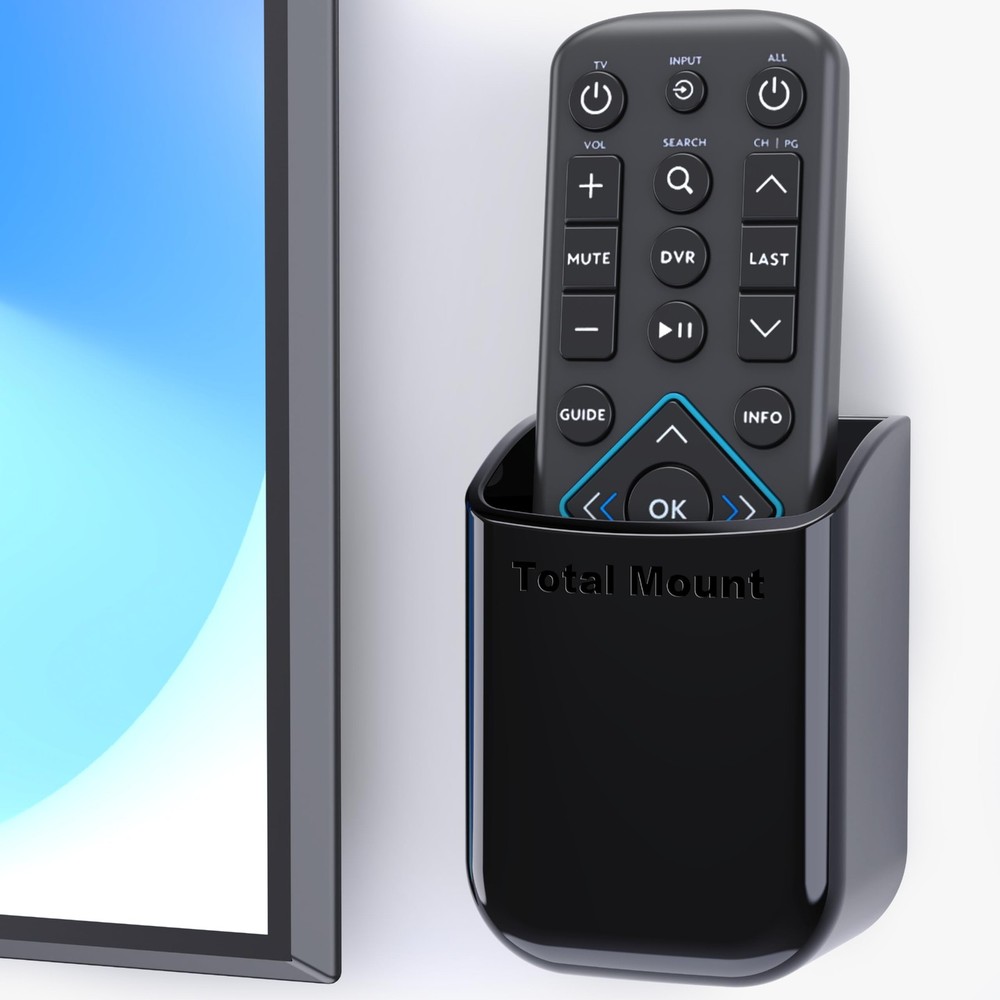 TotalMount Universal Remote Control Holder - Medium (Black) Medium, Black