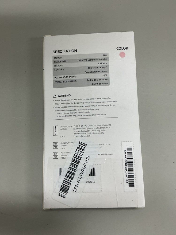 Matast Smart Watch, 1.91", Pink