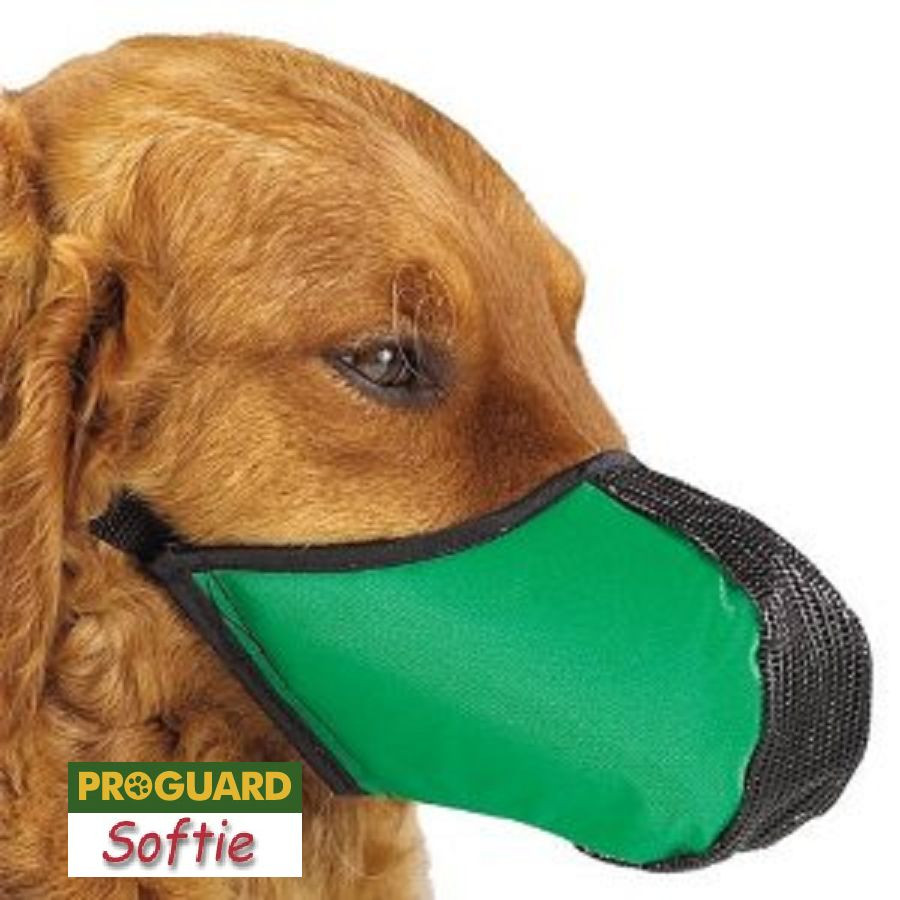 SOFTIE DOG NO BITE MUZZLE Mesh EZ Quick-Fit Adjustable Safer Comfortable*U PICK