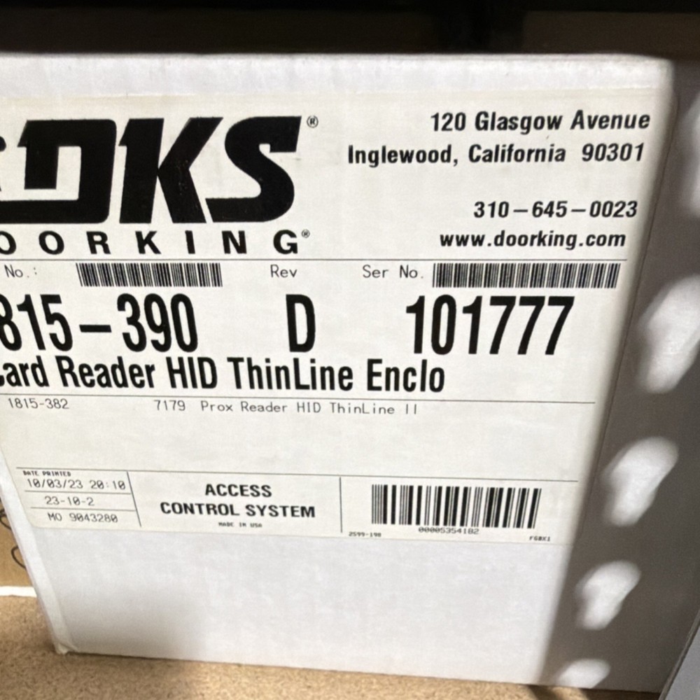 DoorKing 1815-390 Card Reader HID ThinLine Enclosure