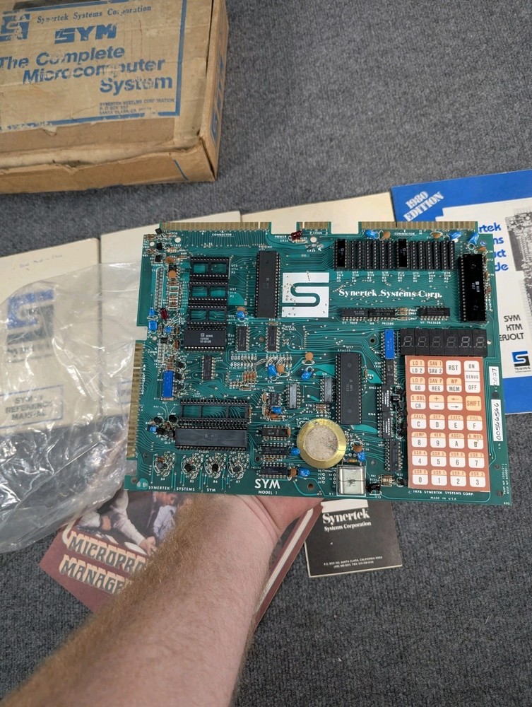 Synertek Systems Corporation SYM-I Microcomputer System-Orig. Box and Papers