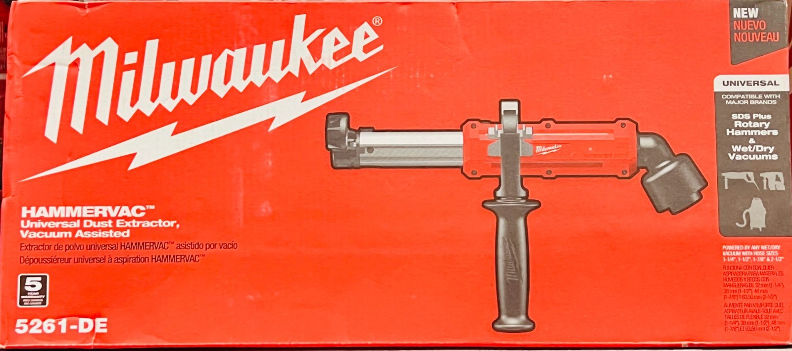 Milwaukee 5261-DE Vacuum Assisted Dust Extractor