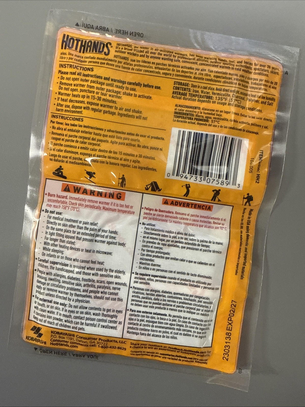 HotHands Hand Warmers (40 pairs) (Best by DATE 2/2027)