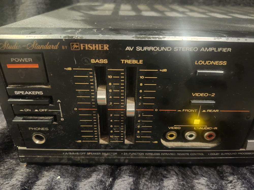 Fisher CAV-875 Integrated Stereo Amplifier TESTED WORKING