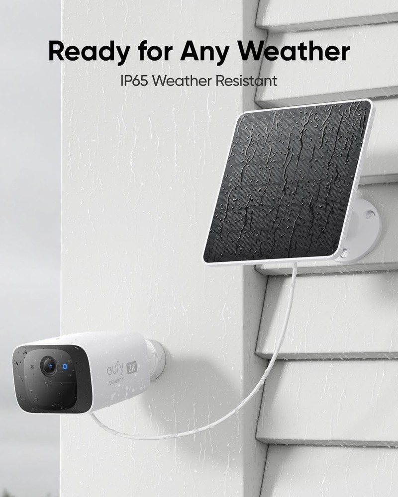 eufy Security Solar Panel (3W) Compatible with eufyCam, Continuous Power Supply,