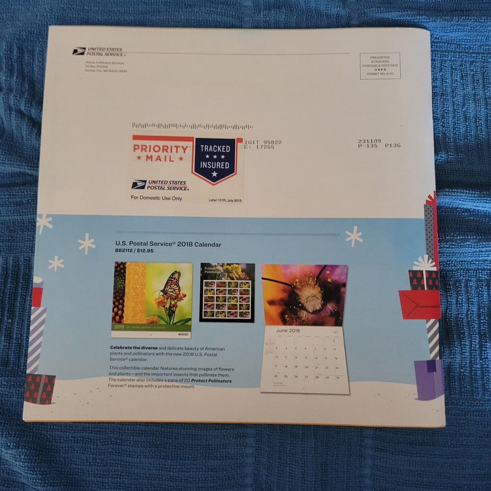 2017 USPS Christmas Gift Catalog with Order Form Intact