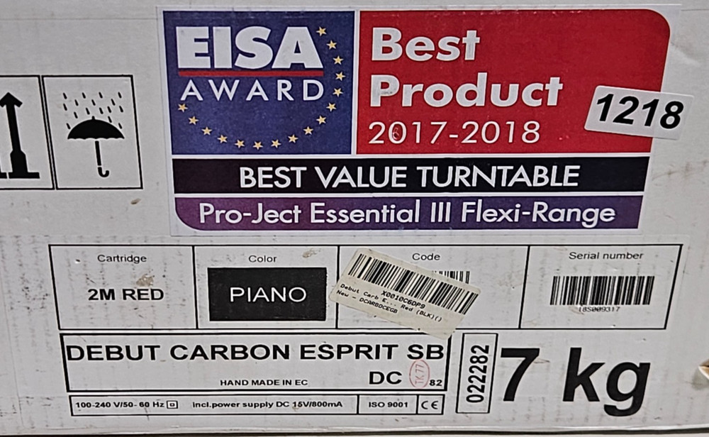 PRO-JECT ESSENTIAL III Flexi-Range DEBUT CARBON ESPRIT NOB