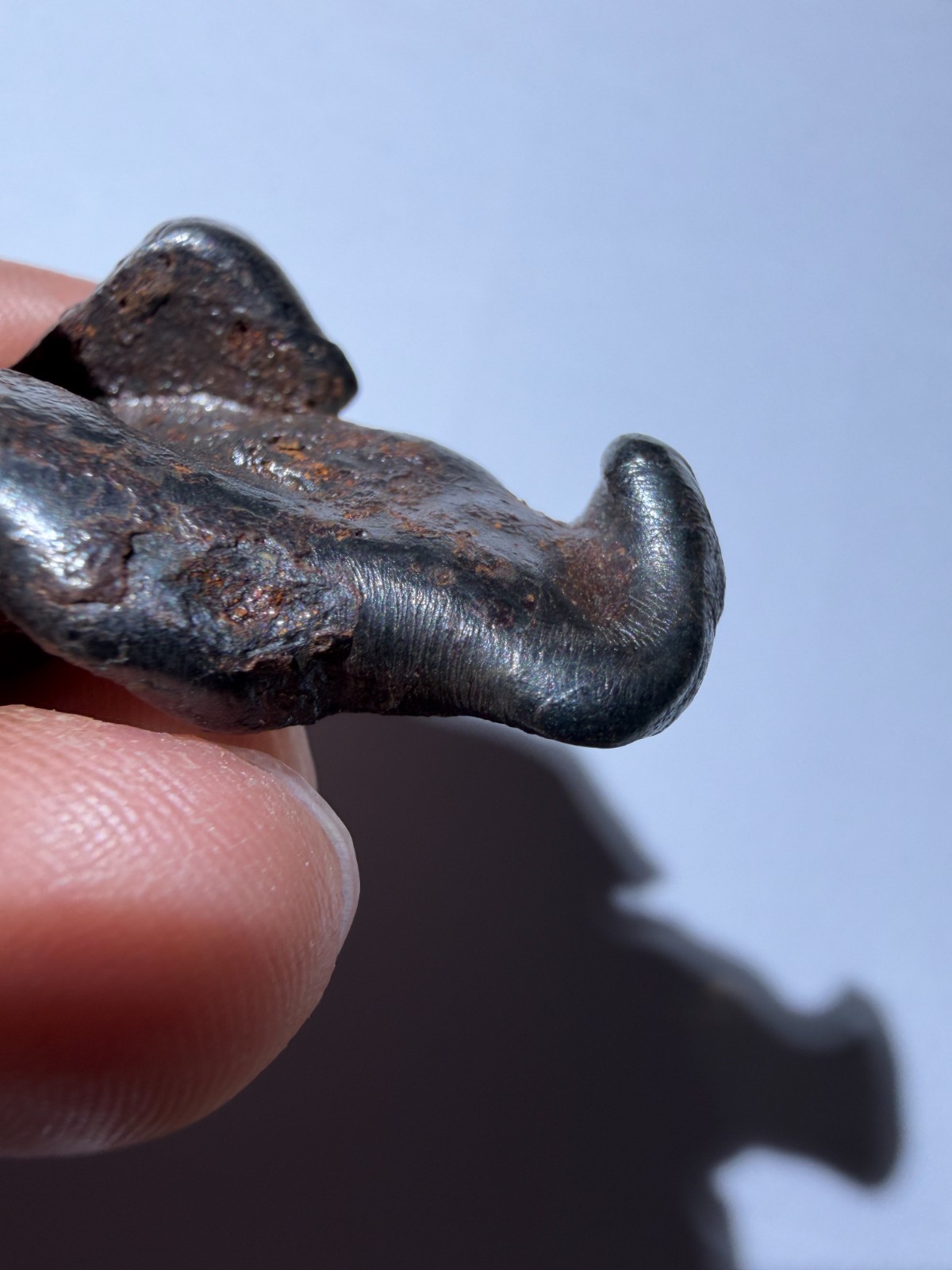 Sikhote-Alin Meteorite 28.25g Special-shaped attractive crust oriented feature