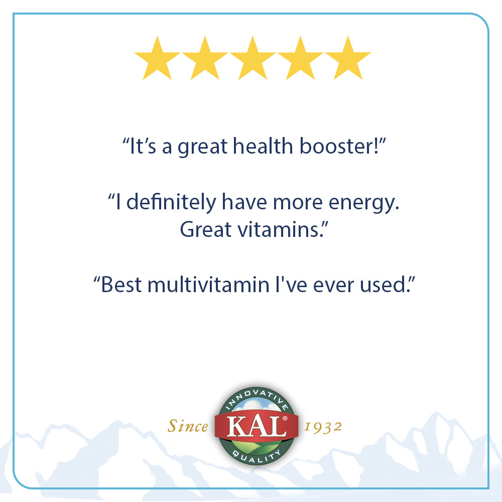 KAL Enhanced Energy Multivitamin | 180 Capsules