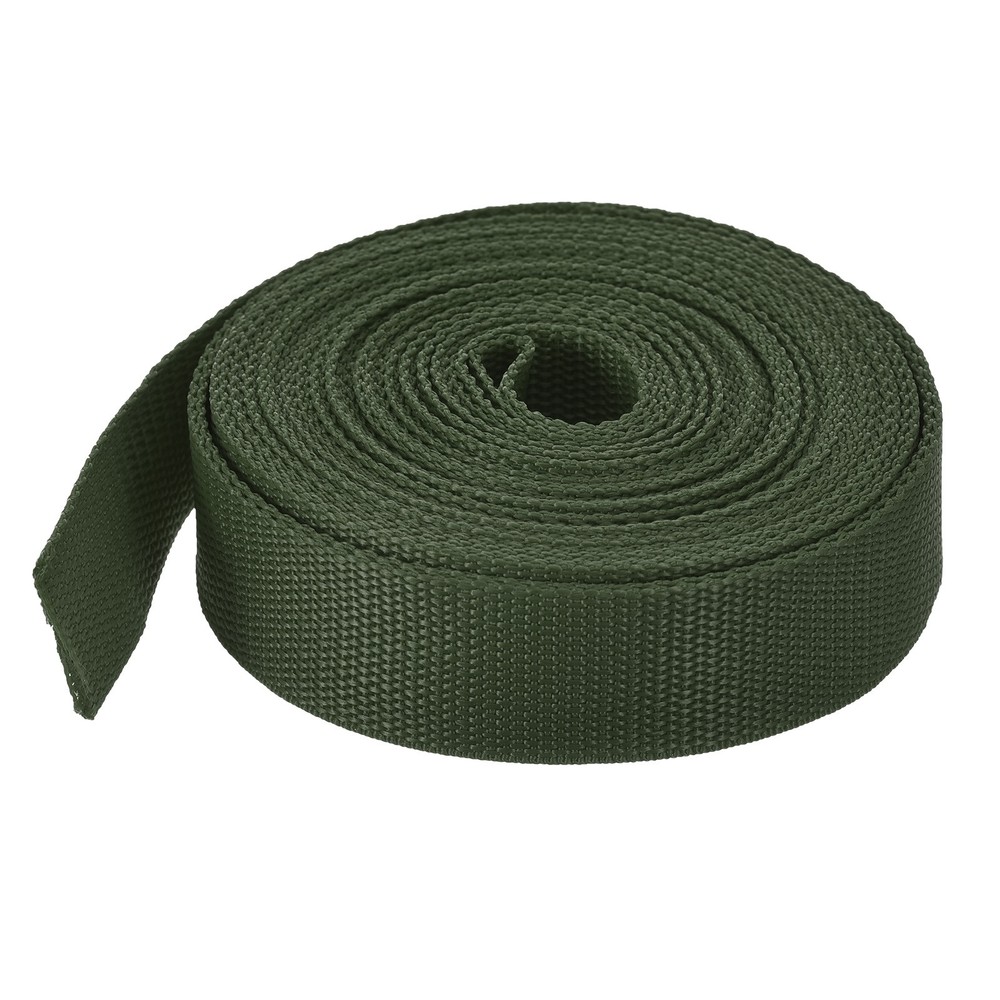 Lightweight Polypropylene Webbing Strap 0.8" 10 Yard Backpack Army Green