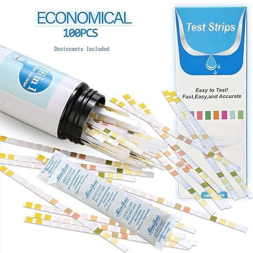 16 in 1 Drinking Water Test Kit Strips, 100 cnt. Home Water Quality Test for Tap