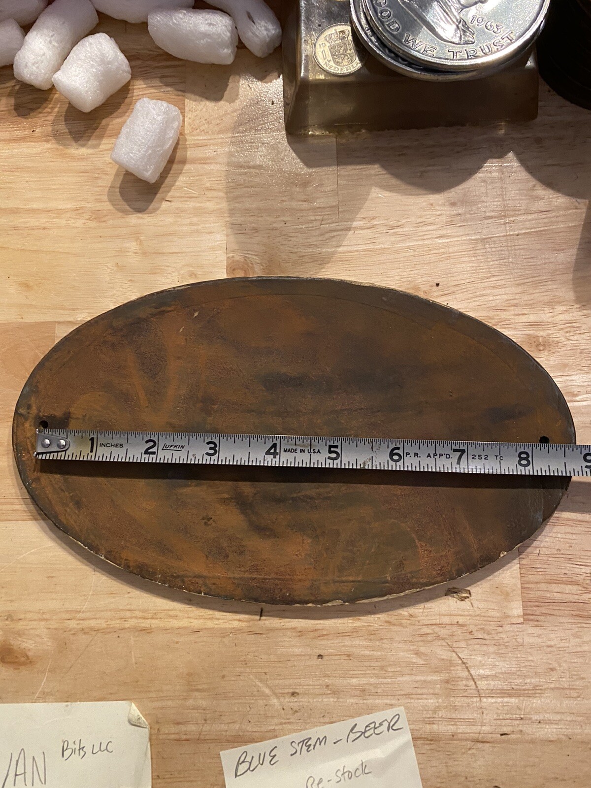 Henry Ford Motor Plaque Sign Patina Hotrod Mustang Auto Truck SOLID CAST IRON