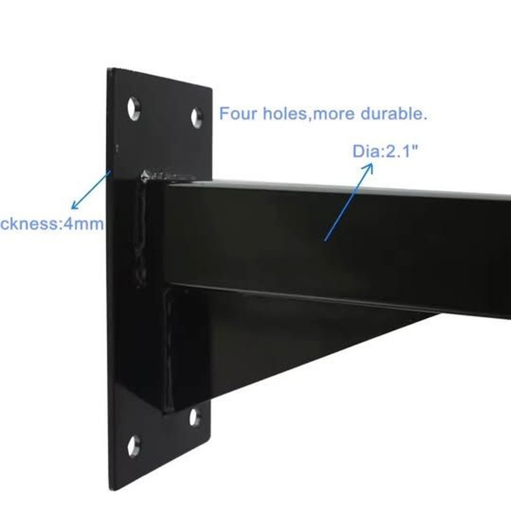 Missing Hardware, Wall Mounted Pull Up Bar CD-DG10 Black Steel