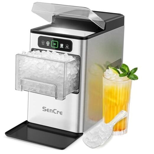 SenCre Chewable Nugget Countertop Ice Maker