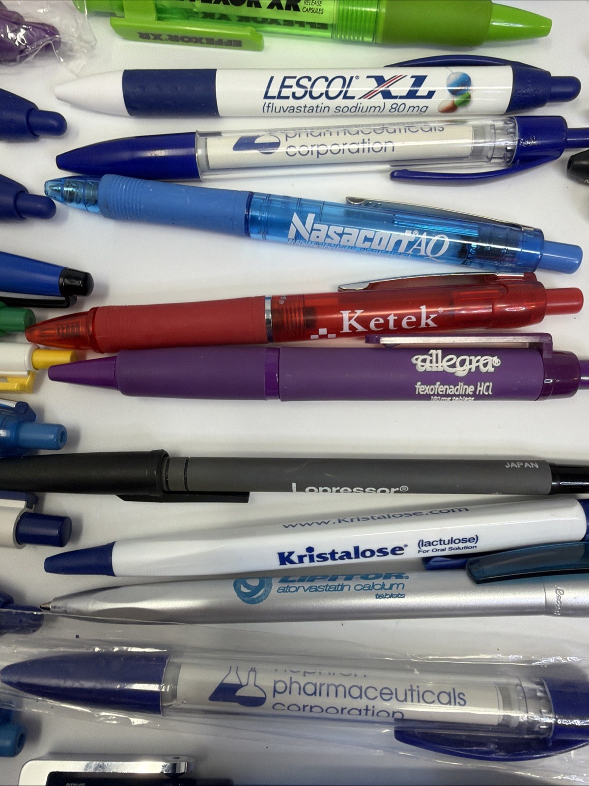 Pharmaceutical Drug Rep Advertising Pens Promo Pens Lot Of Over 50