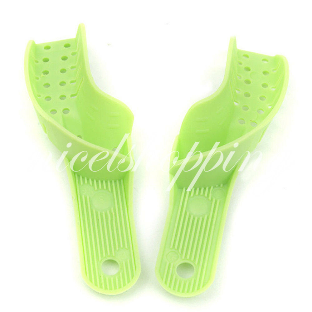 10x Dental Plastic Impression Trays Autoclavable Central Denture Disposable