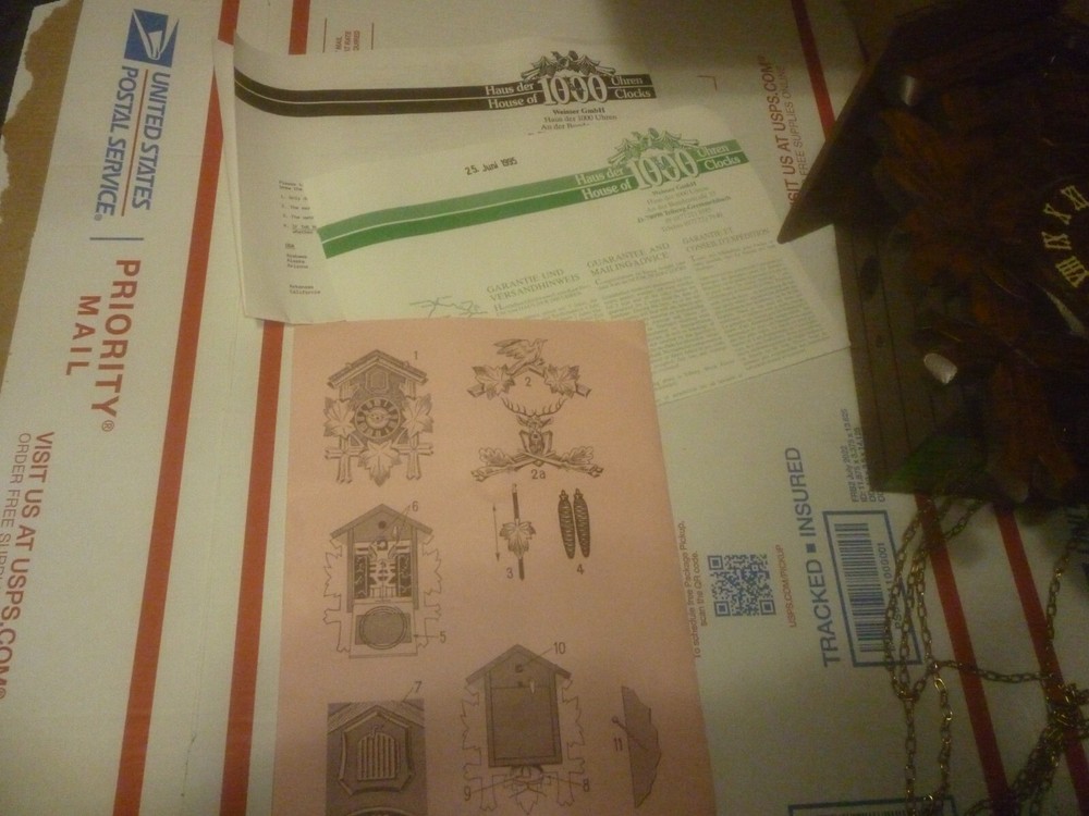 Vintage 1995 German Cuckoo Clock - New Open Box