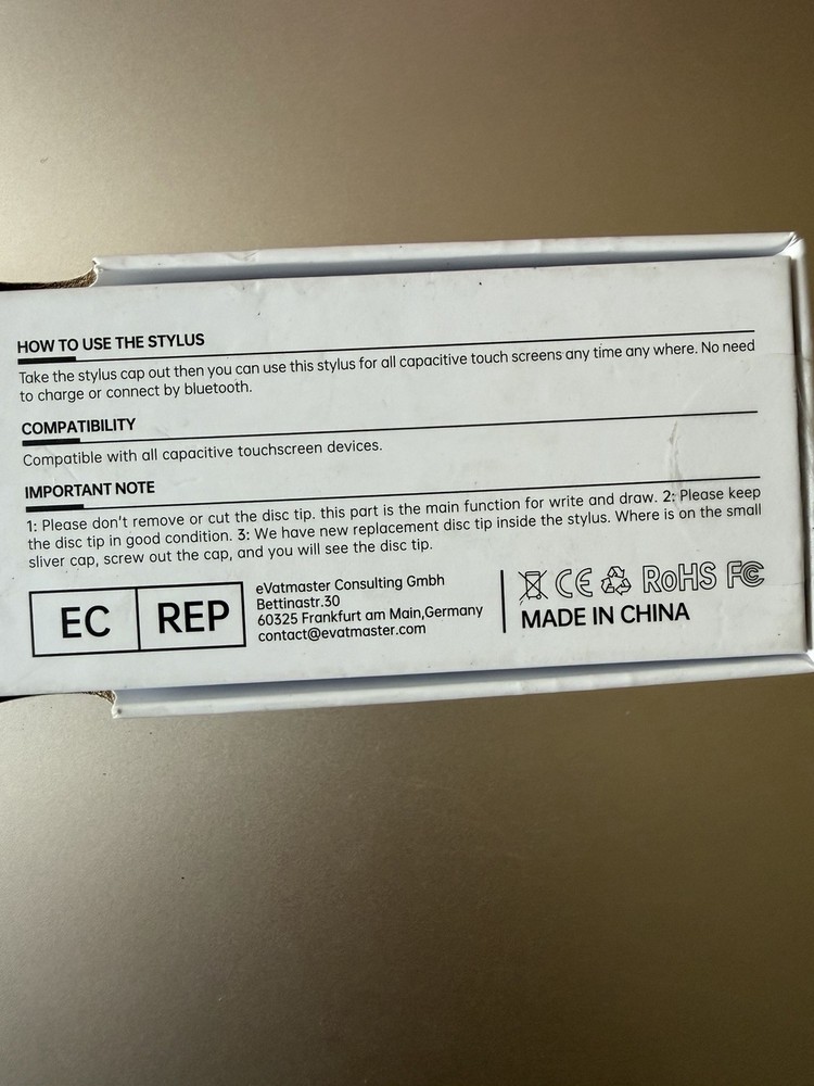 OASO Universal Capacitive Stylus Pen White for Tablets & eReaders