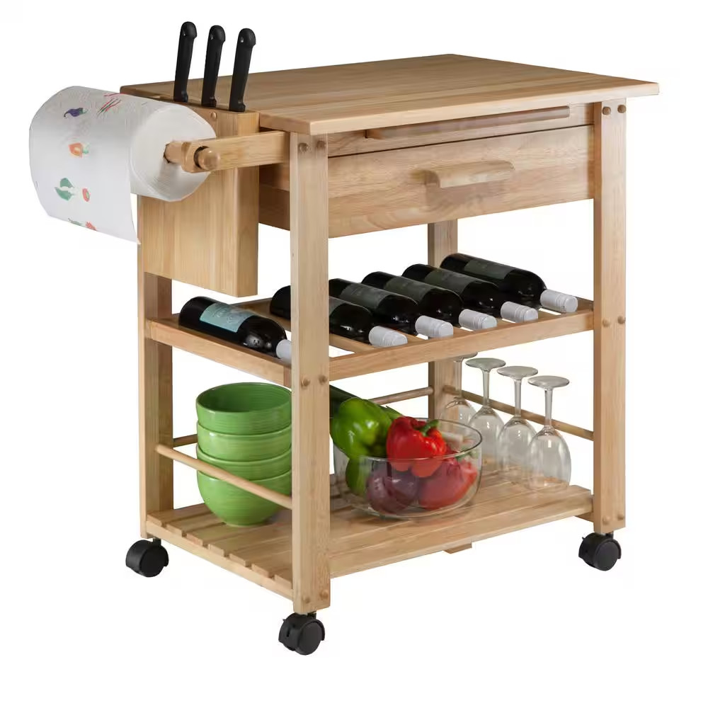 Finland Natural Kitchen Cart