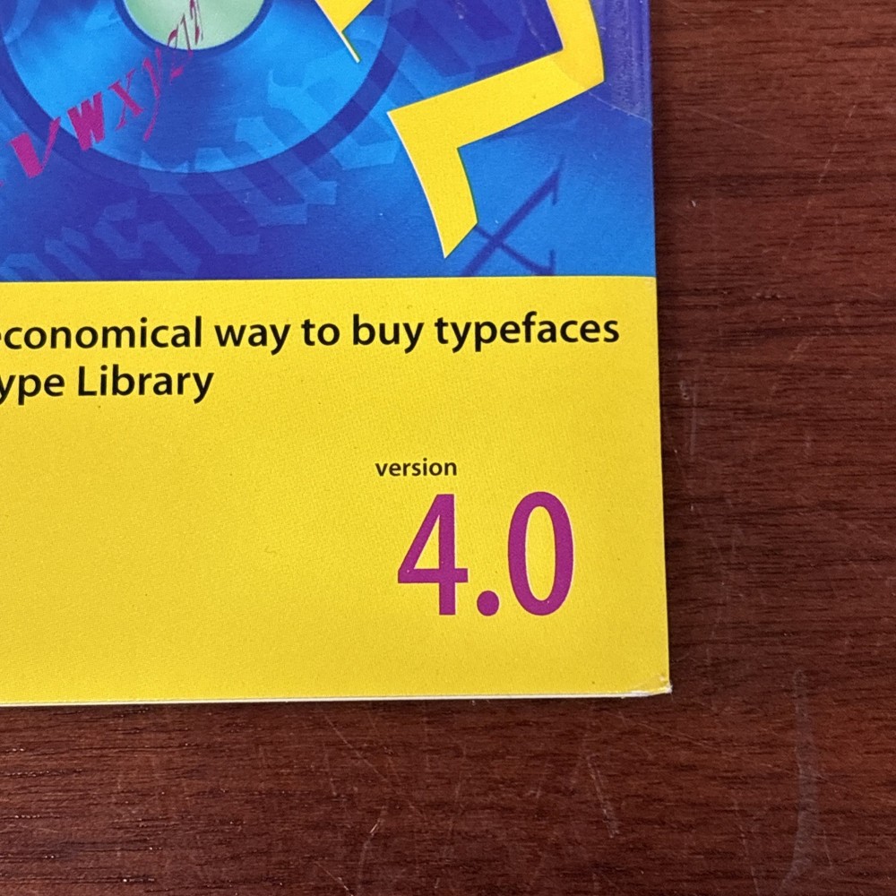 Adobe Type On Call Version 4.0 Macintosh Windows Unix Sun Font Typefaces CD-ROM