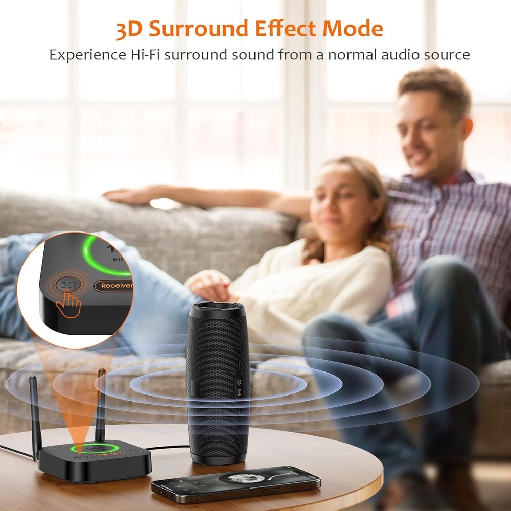 1Mii B06 Pro-B0301 Long Range HiFi Bluetooth 4.2 Adapter Upgraded