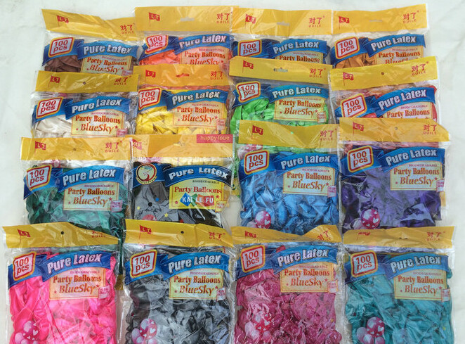 100pcs 10 inch Pearl Latex Colorful Thickening Wedding Party Birthday Balloon