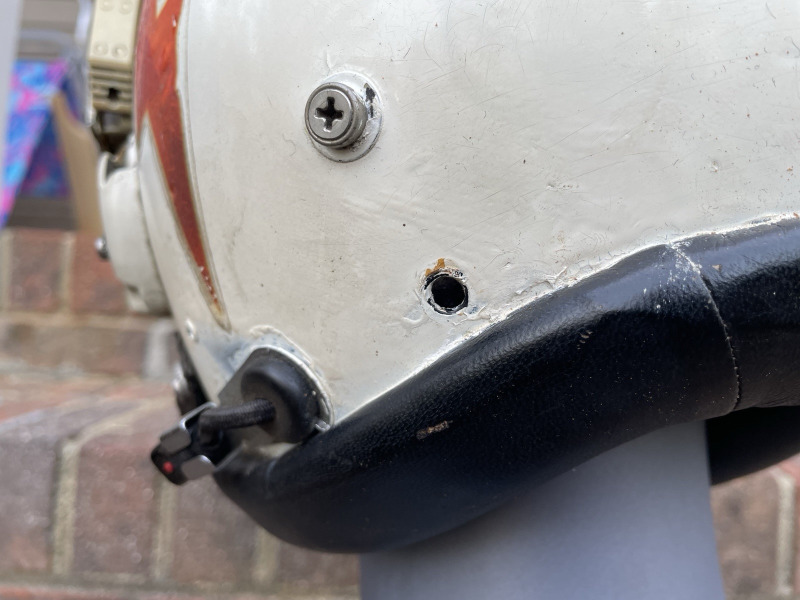 Vtg HGU-26 Dual Visor Gentex Flight Fighter Pilot Helmet Partial decals