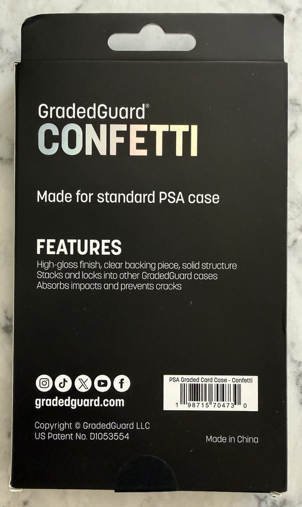 GradedGuard PSA Graded Card Case Guard Protector CONFETTI Limited Edition
