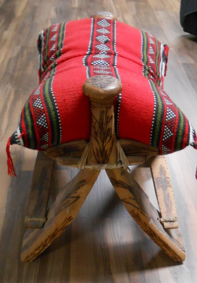 Vintage Handmade Middle Eastern Camel Saddle