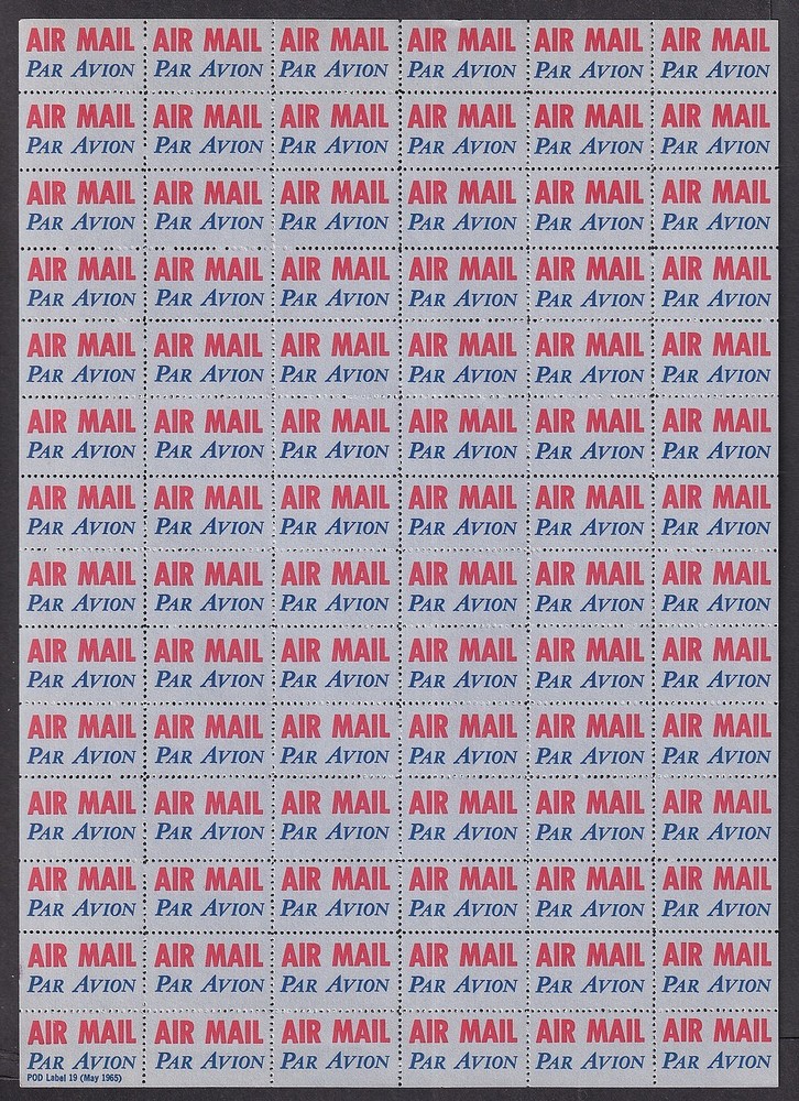 US Airmail & Special Delivery sheets (14 sheets)