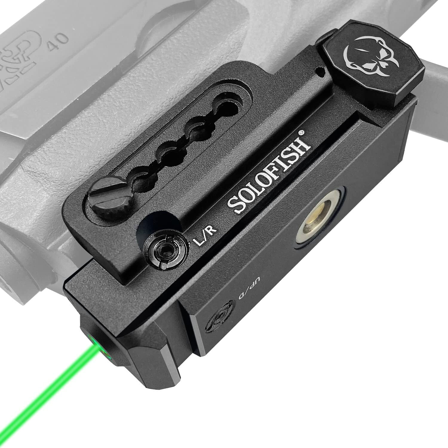 SOLOFISH Green Laser Sight Low Profile Magnetic Rechargeable Picatinny Pistol