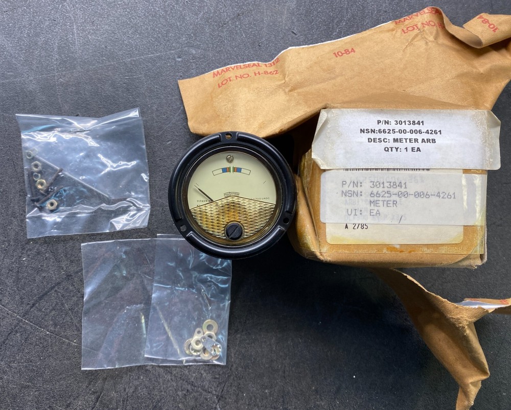 NOS Phaostron Arbitrary Scale Meter NSN 6625-00-006-4261