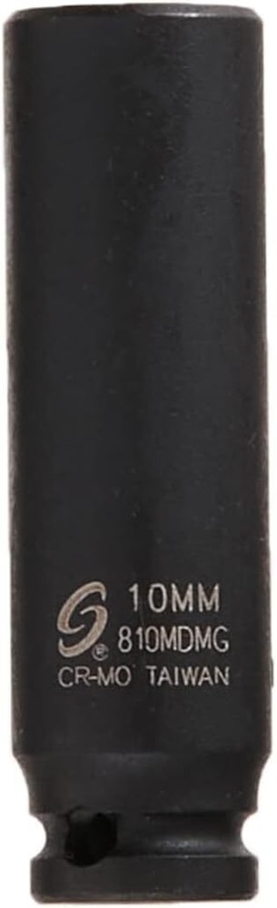 SUNEX TOOLS 810MDMG 1/4-Inch Drive 10-Mm Deep Magnetic Impact Socket