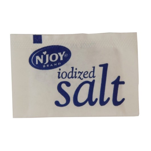 N Joy Iodized Salt Packets, .5 Gram - 6000 Packets