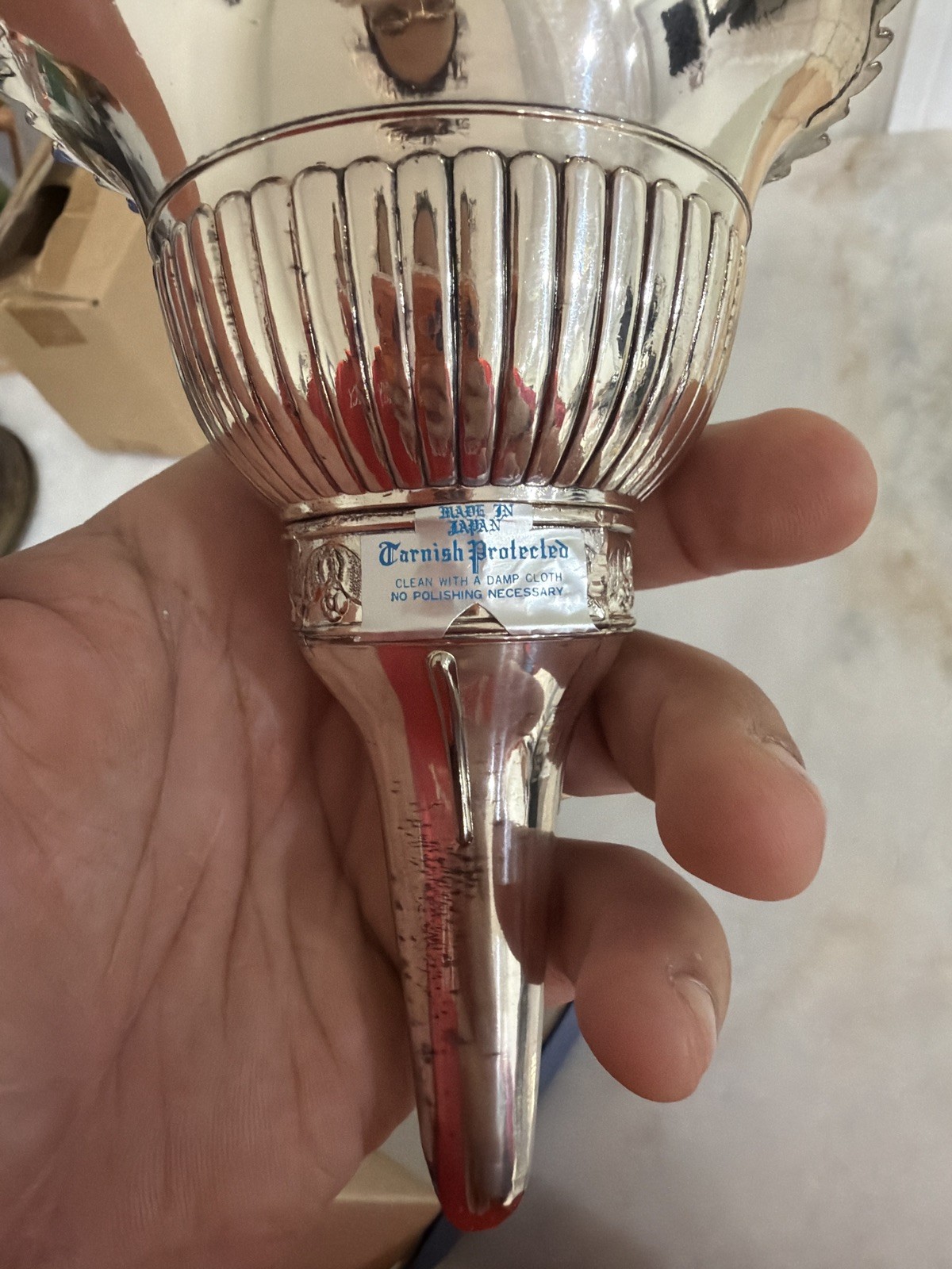 Vintage Silver Plated Wine Funnel Wine Funnel