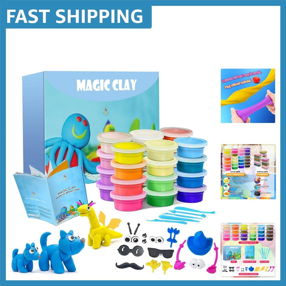 Complete Modeling Clay Set with Tools & Accessories for Endless Fun - Ages 3-12