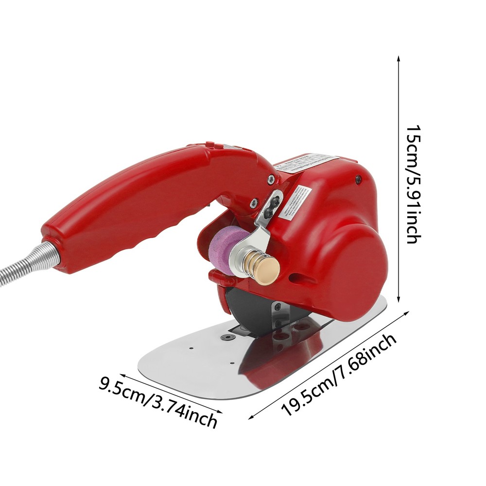 Electric Fabric Cutting Machine Speed Adjustable Cloth Cutter Tool Multifunction