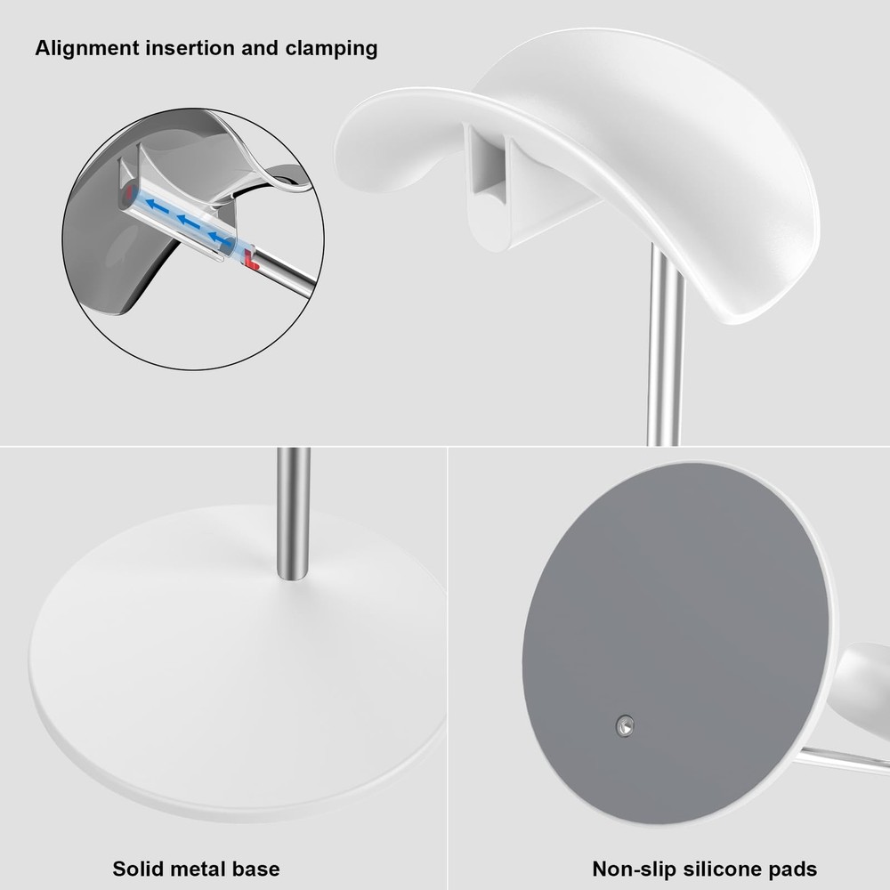 Headphone Stand, Headset Holder with Solid Base for Desk, with Max, Beats, Bo...