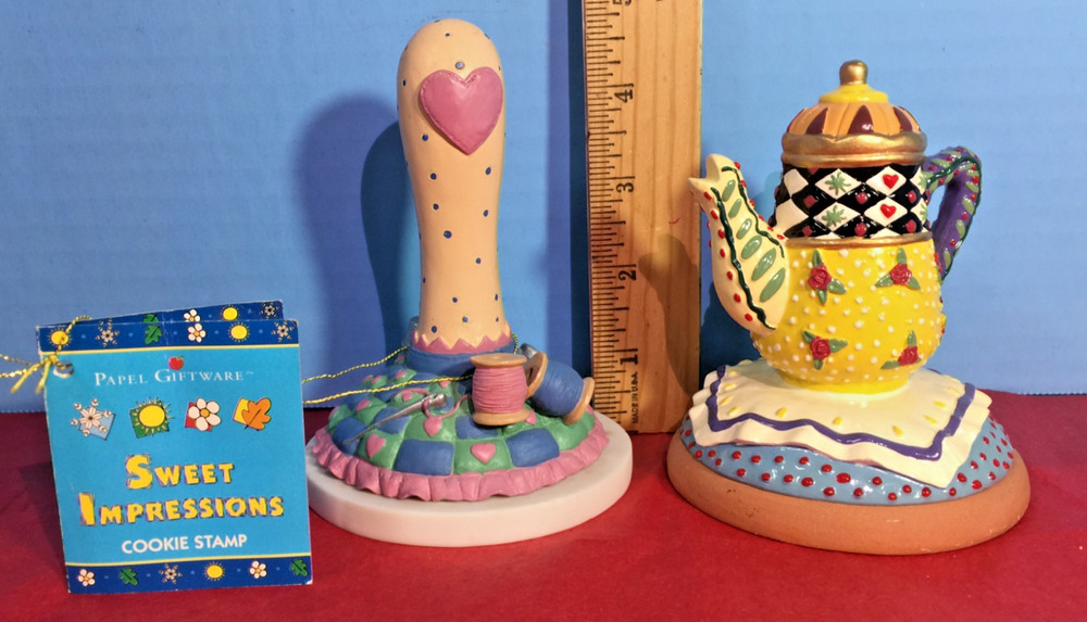 Tea Kettle Cookie Press + Sewing Theme Cookie Press Shaker Hearth