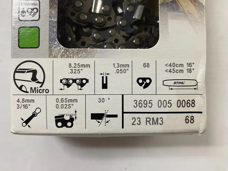23 RM3 68 18" Chainsaw Chain