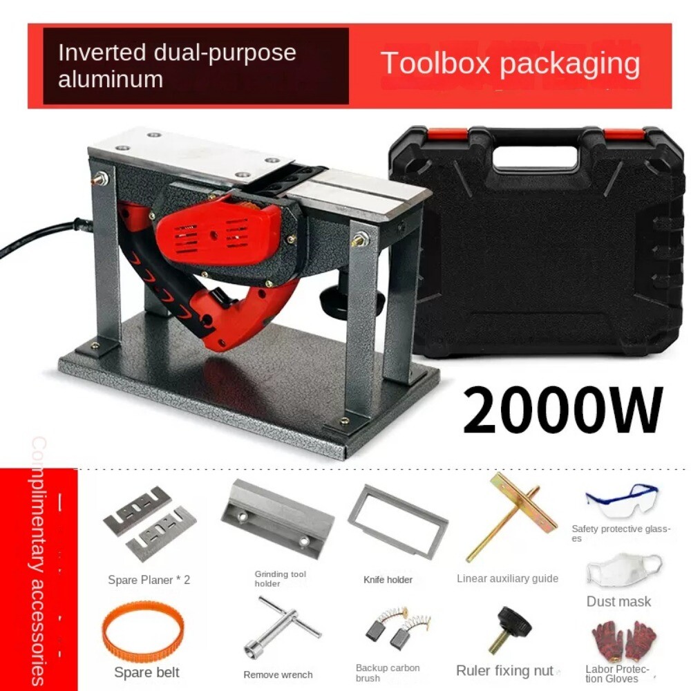 Electric Planer Carpentry Tools Flip-mounted Planer Woodworking Multi-function