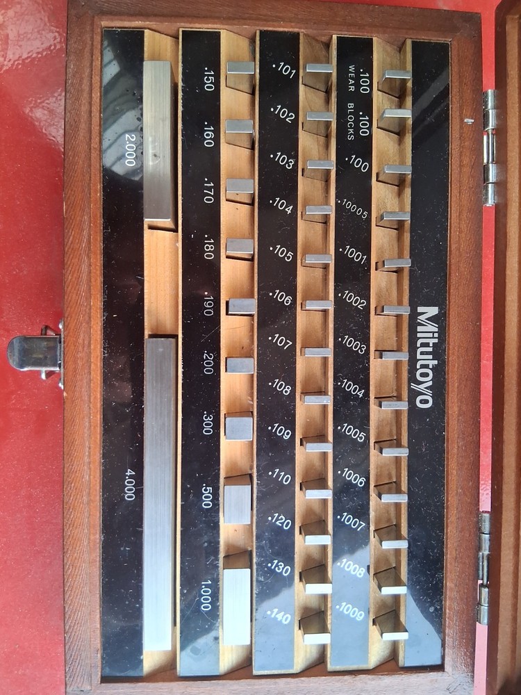 Complete Mitutoyo Gage Block Set #516-914 Grade 2