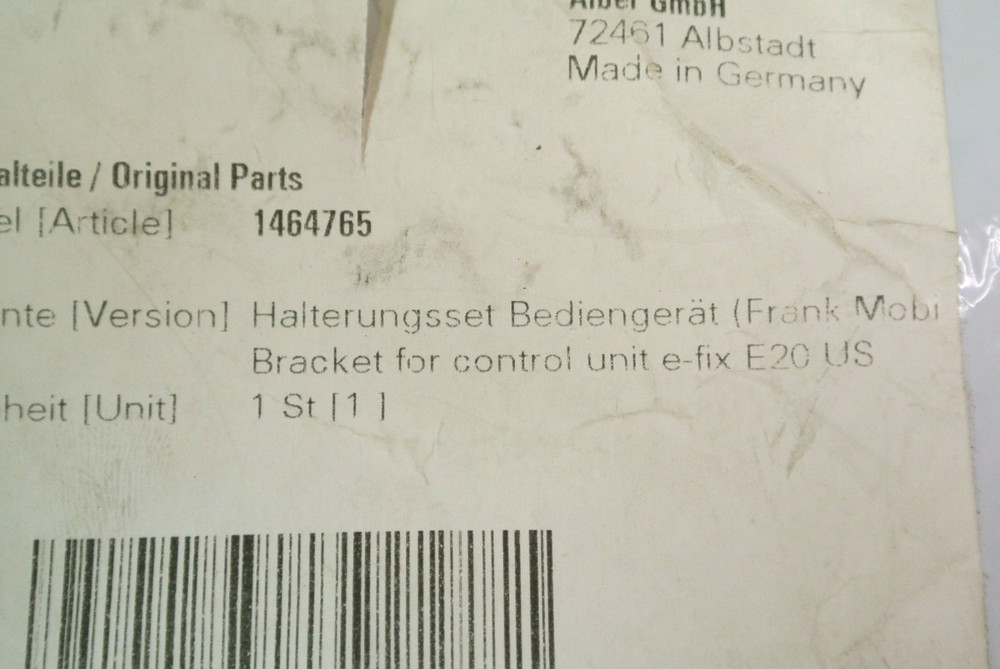 Alber Bracket Set Motion Composites Helio Part #1464765